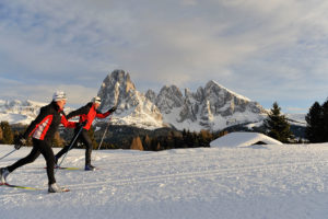 Zahlreiche Langlaufloipen auf der Seiser Alm