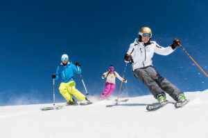 Skiing in the Dolomites